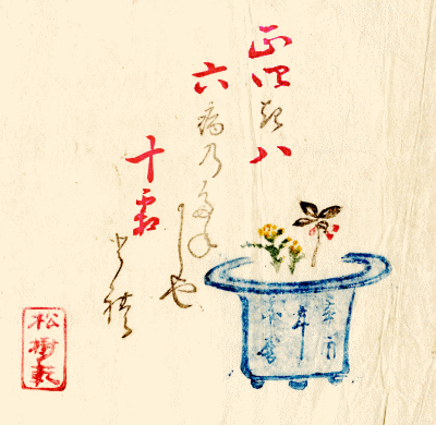 万延二年の絵暦・大小暦