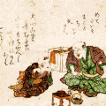 ▲文政四年の絵暦・大小暦（当サイト所蔵品）