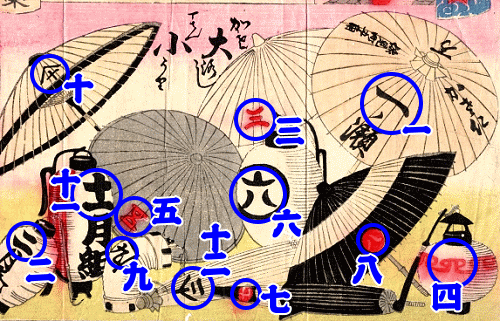 明治28年の絵暦・大小暦