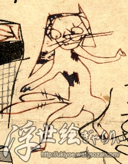 荷宝蔵壁のむだ書き