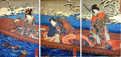 見立て五行／水　浮舟